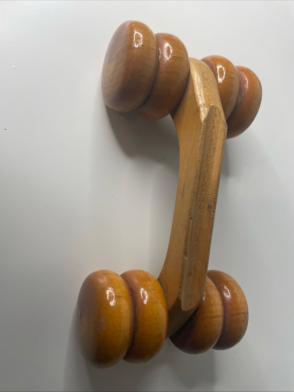 VTG Wood Wheel Roller Massager Cellulite Acupressure Back Maderotherapy Handheld